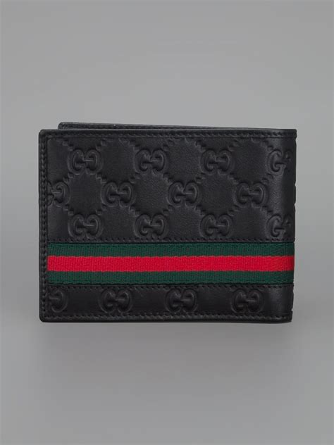 gucci mens wallet black monogram|personalized Gucci wallet.